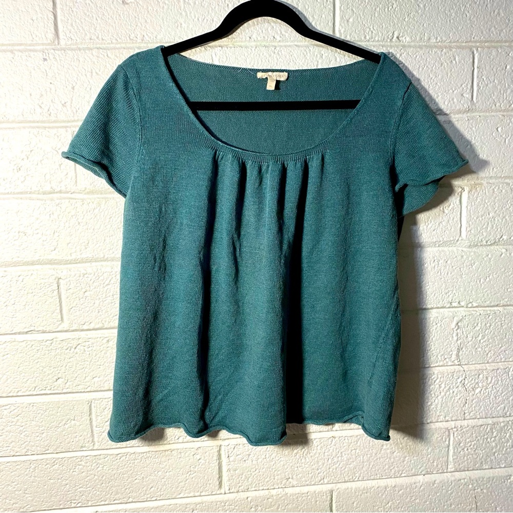 Eileen Fisher Teal Blouse